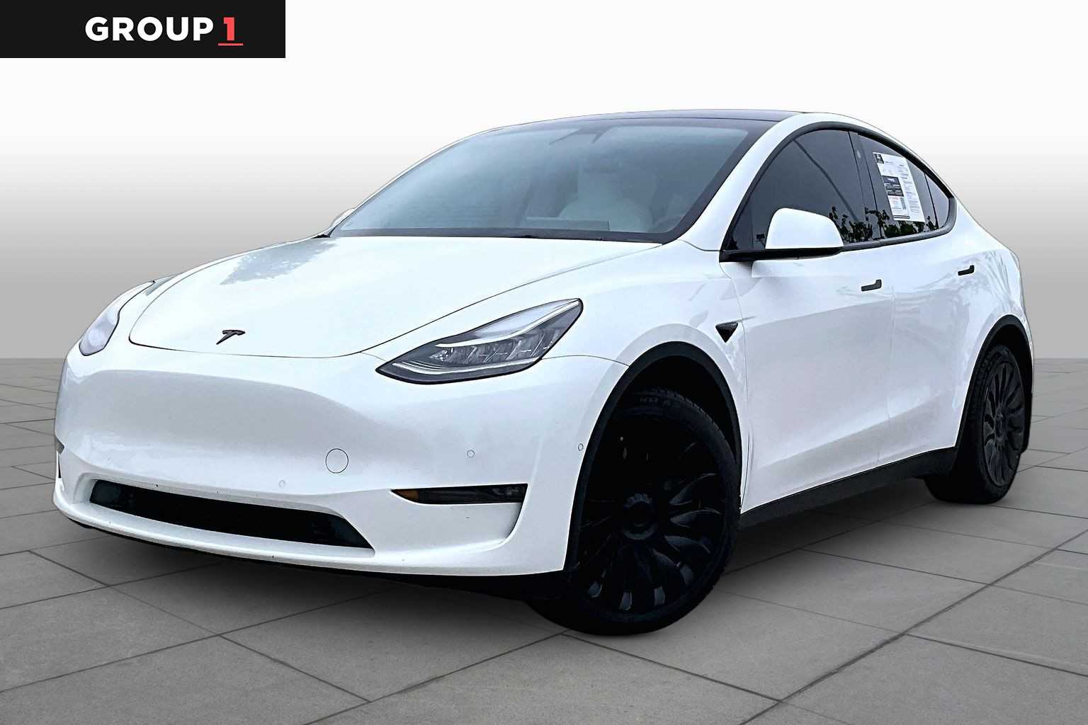 2021 Tesla Model Y Long Range Pearl White Multi-Coat at Westside Kia