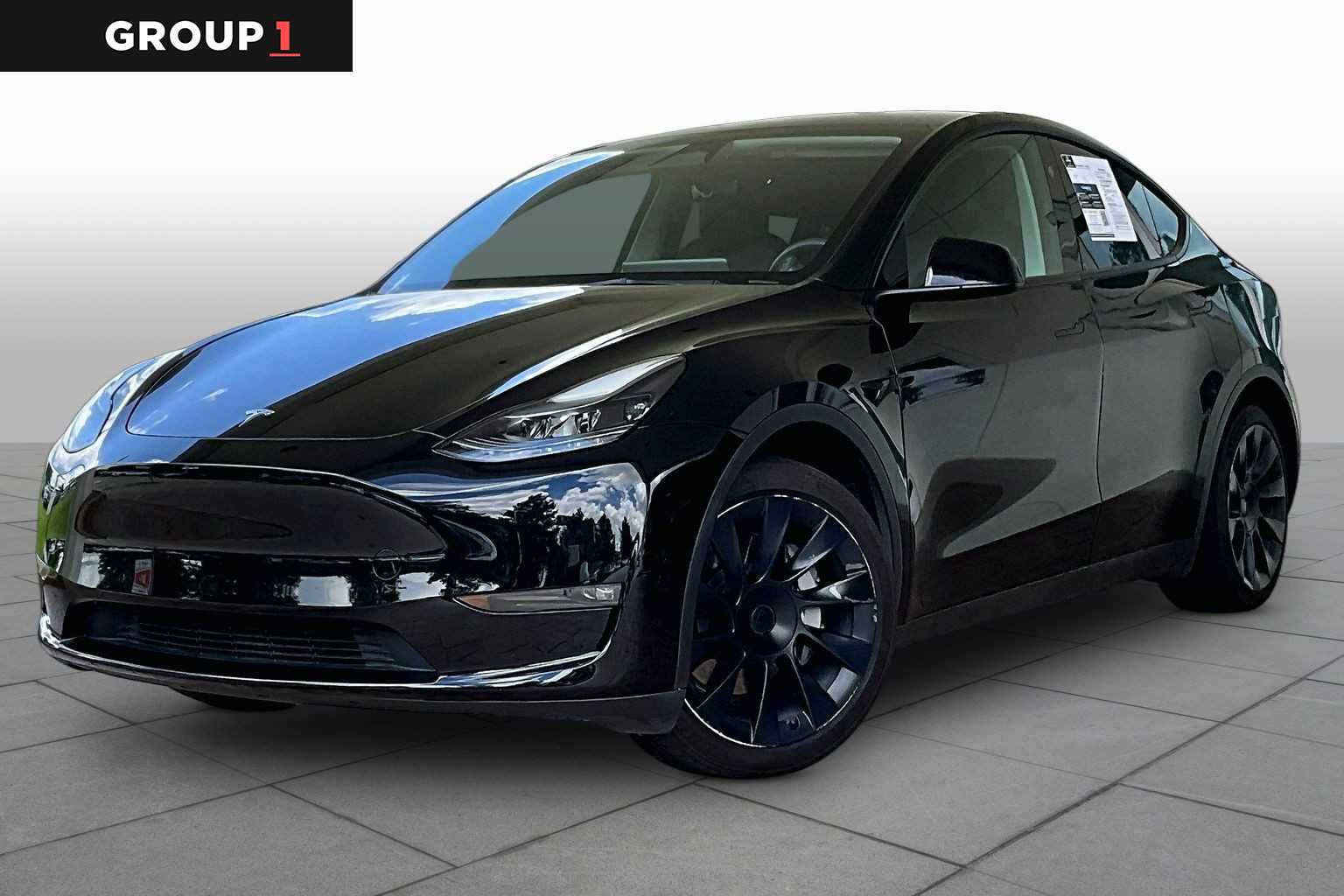 2023 Tesla Model Y Long Range Solid Black at AutoNation USA Katy