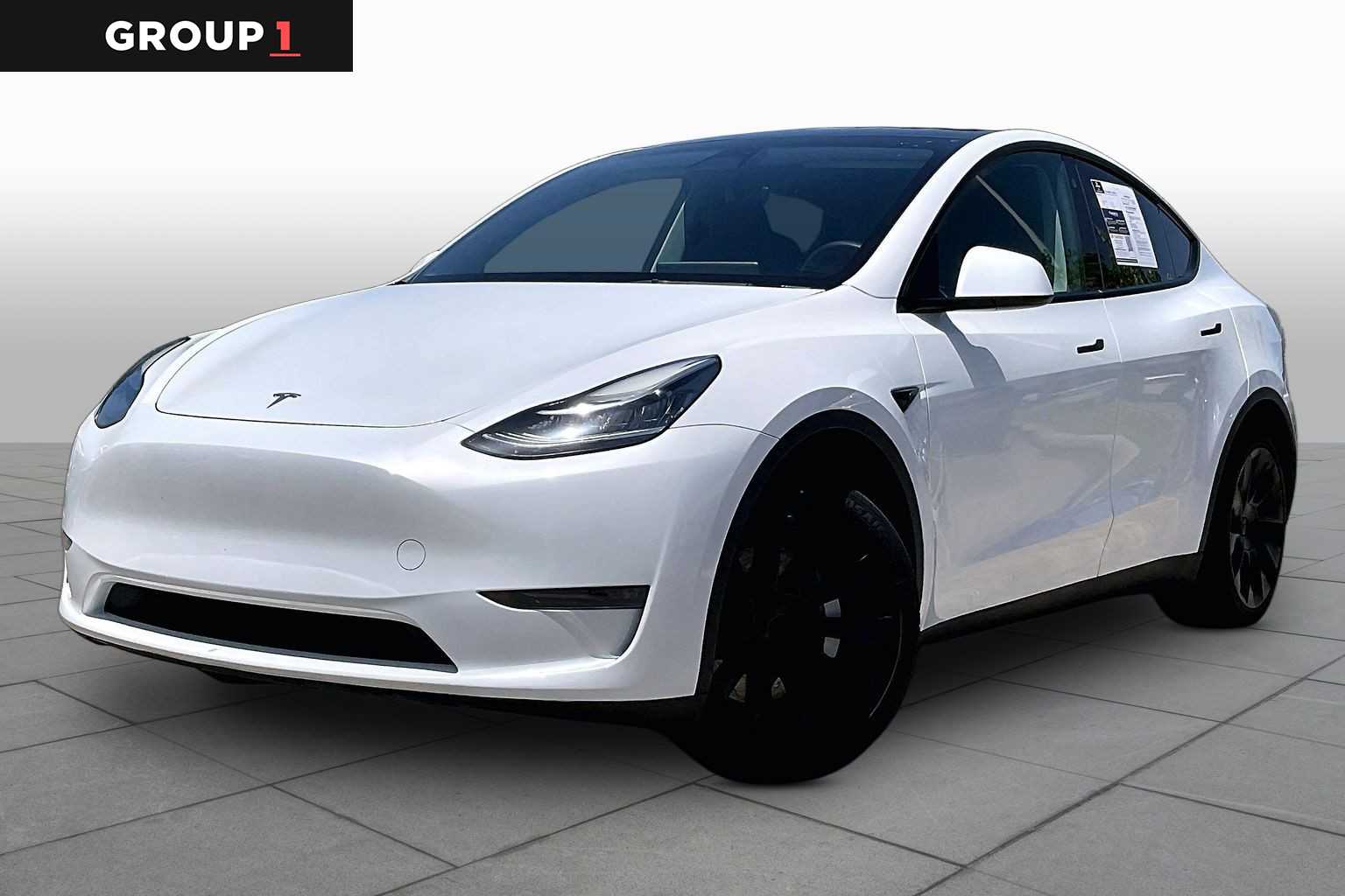 2023 Tesla Model Y Long Range Pearl White Multi-Coat at Lexus Southwest Houston