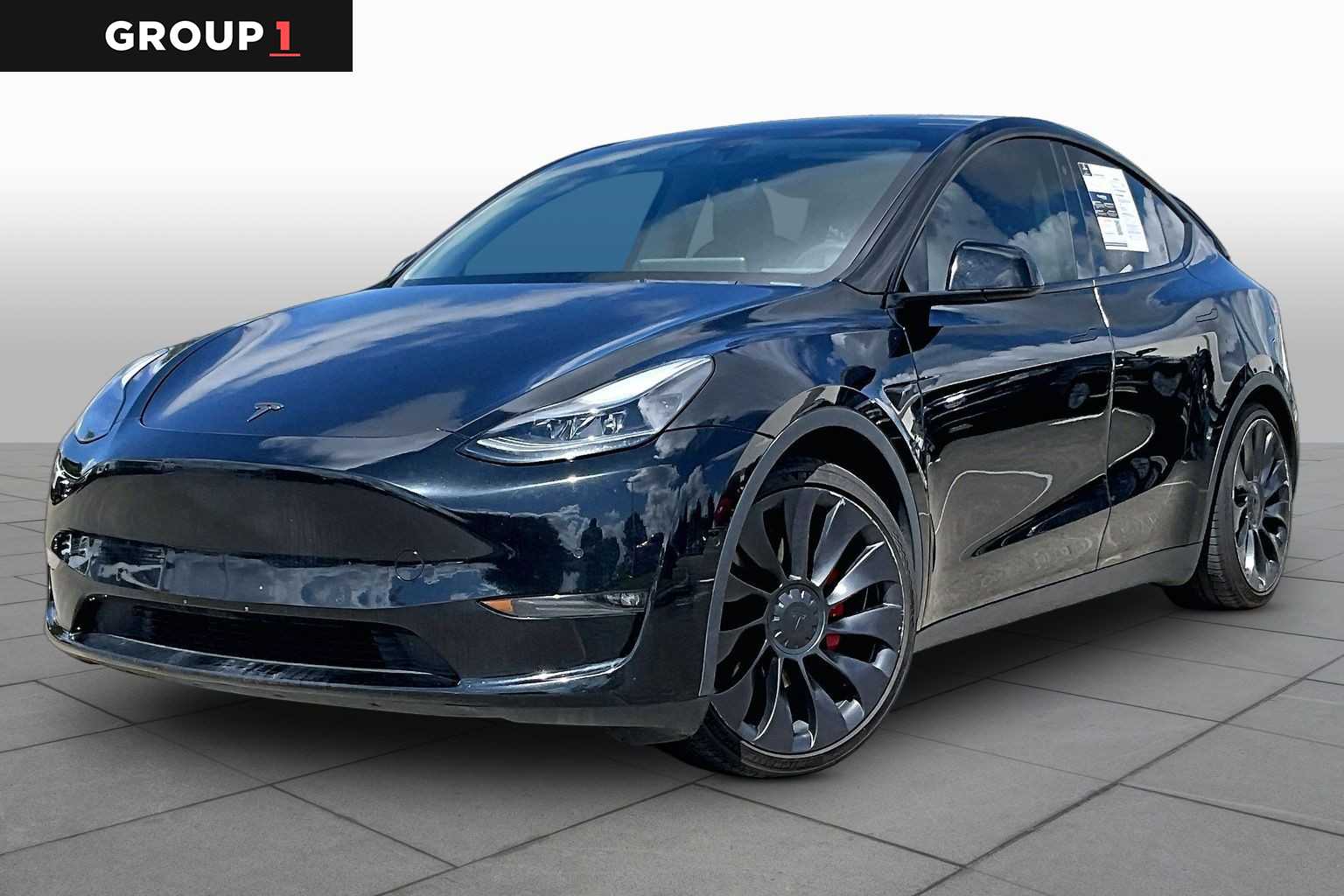 2022 Tesla Model Y Performance Solid Black at Lexus Southwest Houston