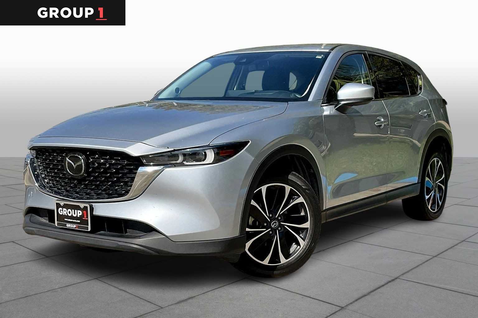 2022 Mazda CX-5 2.5 S Premium Plus Package Sonic Silver Metallic at AutoNation Chevrolet Gulf Fwy