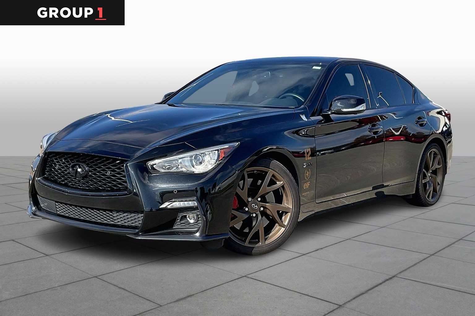 2018 INFINITI Q50 RED SPORT 400 Midnight Black at Mac Haik Ford