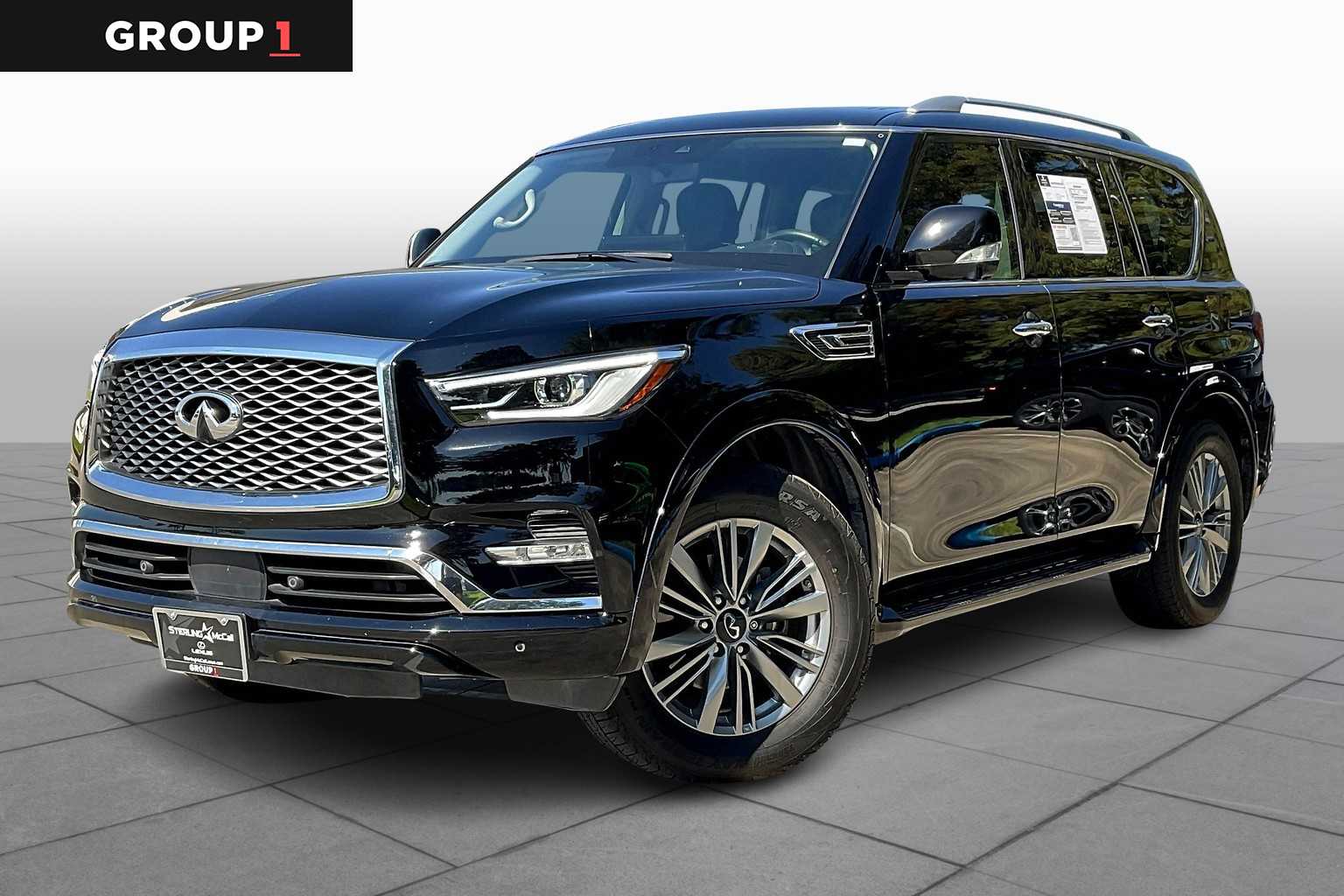 2022 INFINITI QX80 LUXE Black Obsidian at AutoNation USA Katy