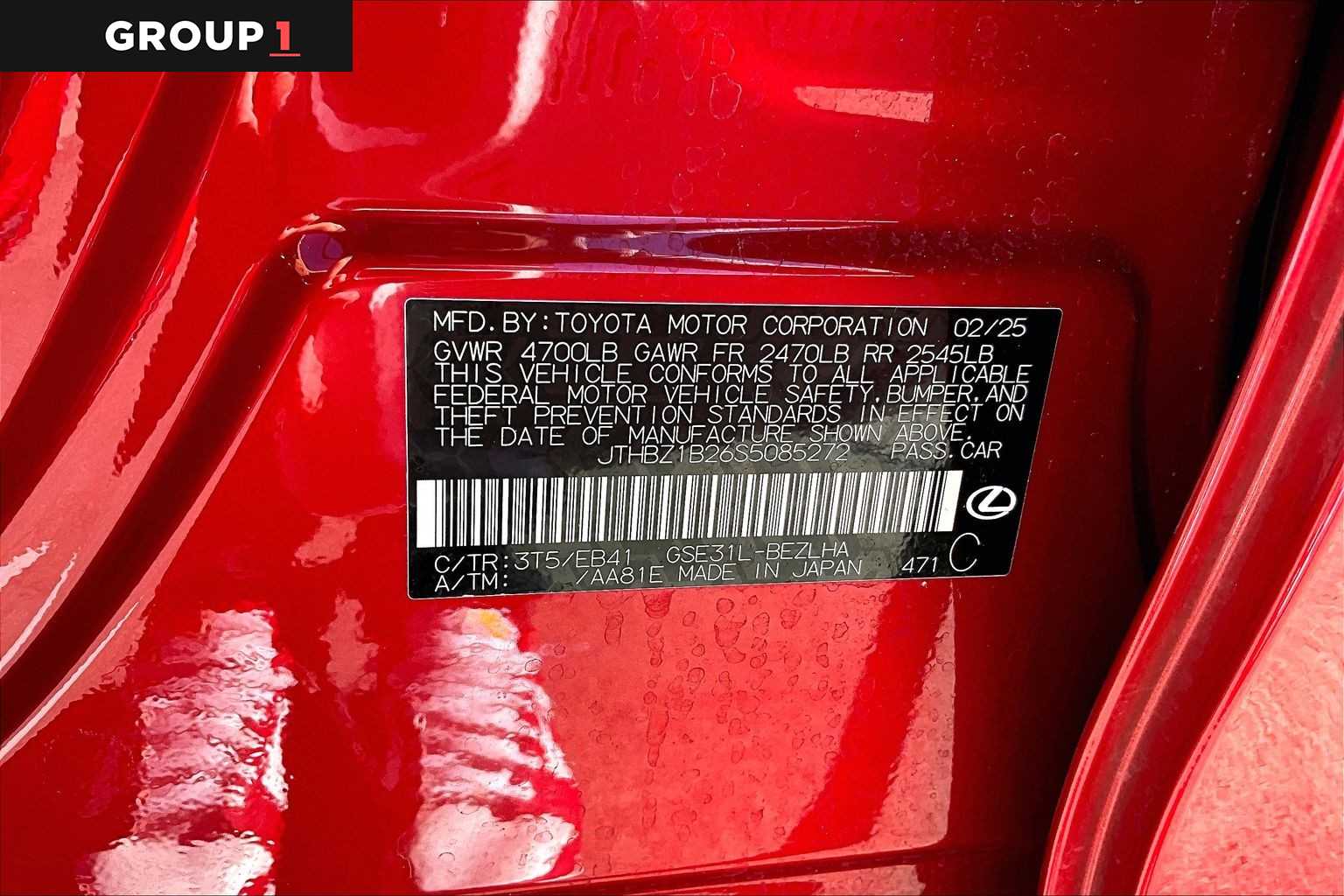 2025 Lexus IS F SPORT Design  Infrared at Lexus of Clear Lake