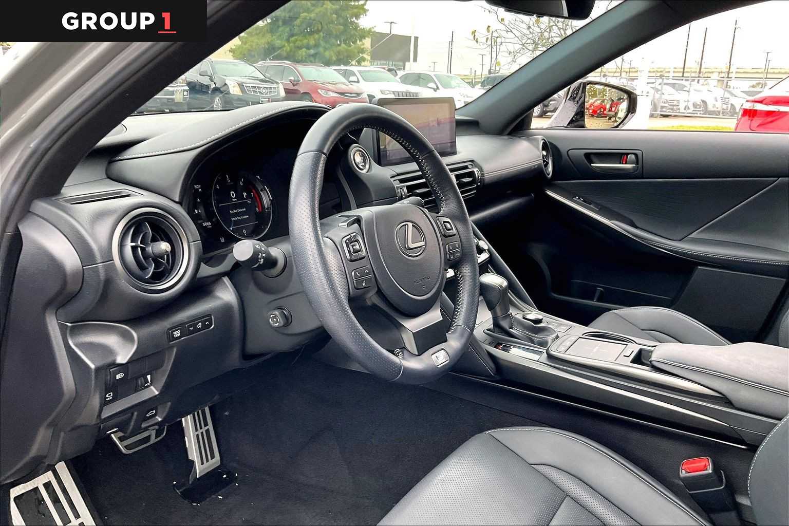 2023 Lexus IS F SPORT Design  BLACK(212)/GRAY(1L8) at Lexus Southwest Houston