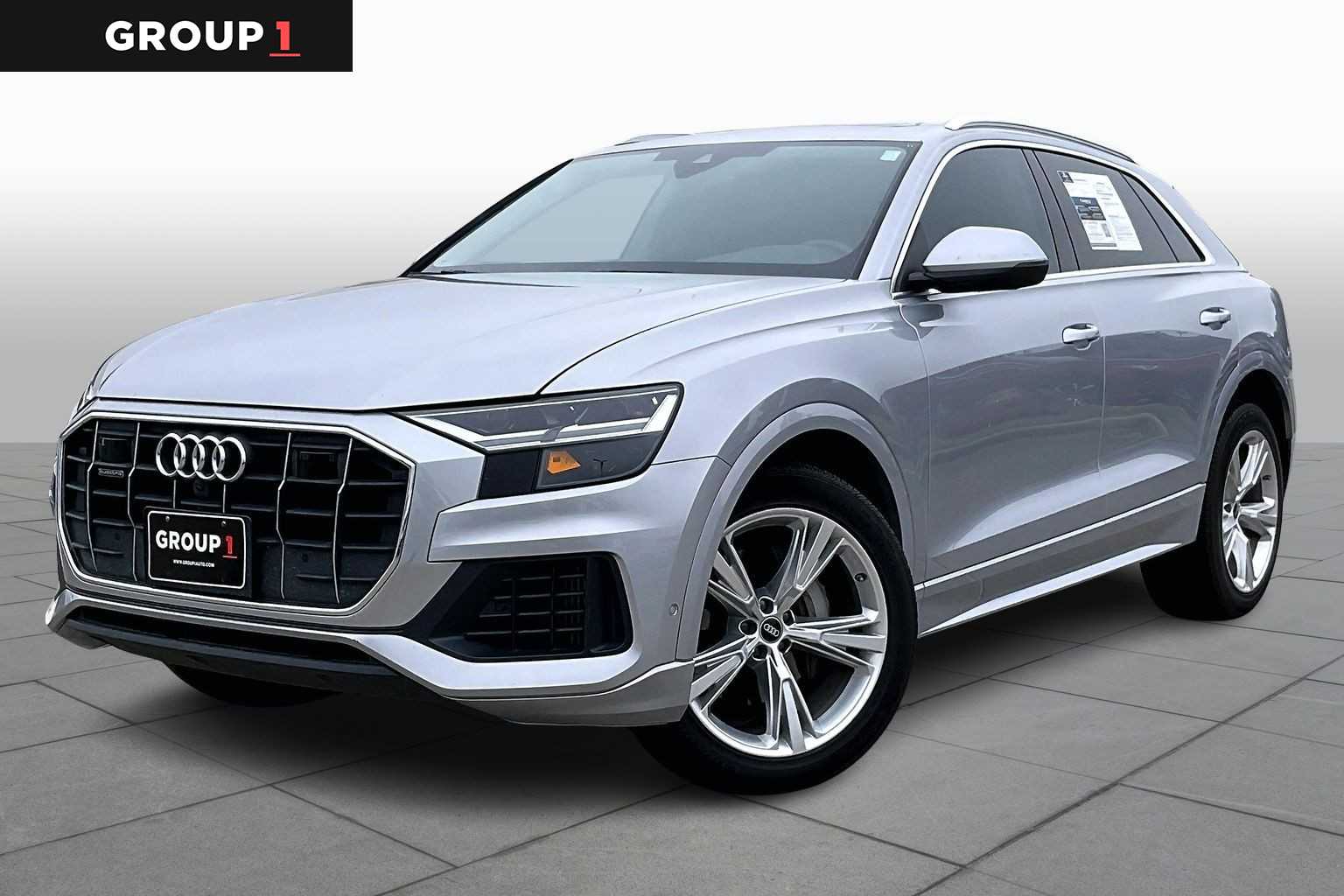 2022 Audi Q8 Premium Plus Florett Silver Metallic at BMW of West Houston