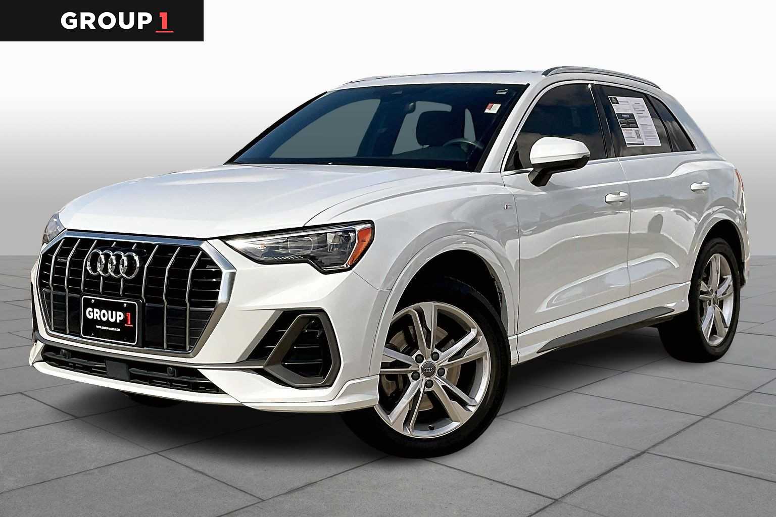2020 Audi Q3 S line Premium Glacier White Metallic at Lexus of Clear Lake