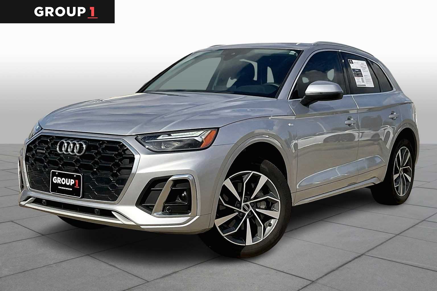2023 Audi Q5 S line Premium Plus Florett Silver Metallic at AutoNation Chevrolet Gulf Fwy