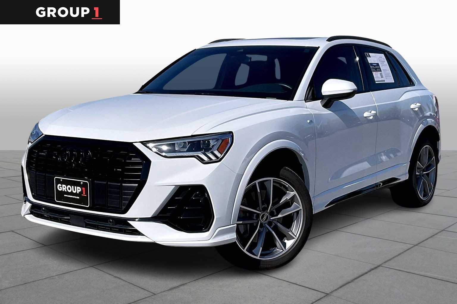 2022 Audi Q3 S line Premium Plus Glacier White Metallic at Lexus of Clear Lake