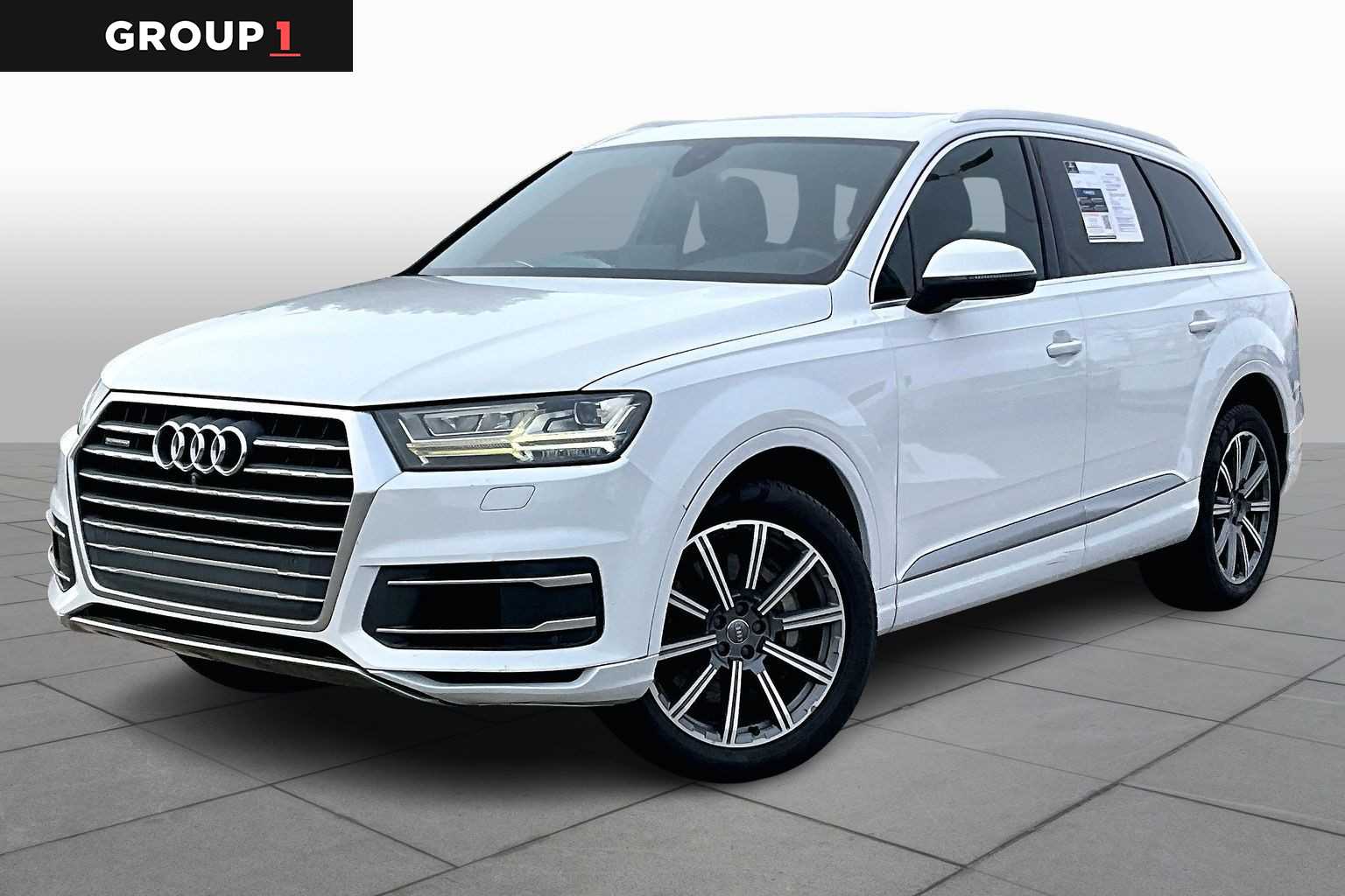 2019 Audi Q7 Premium Plus Glacier White Metallic at AutoNation USA Houston