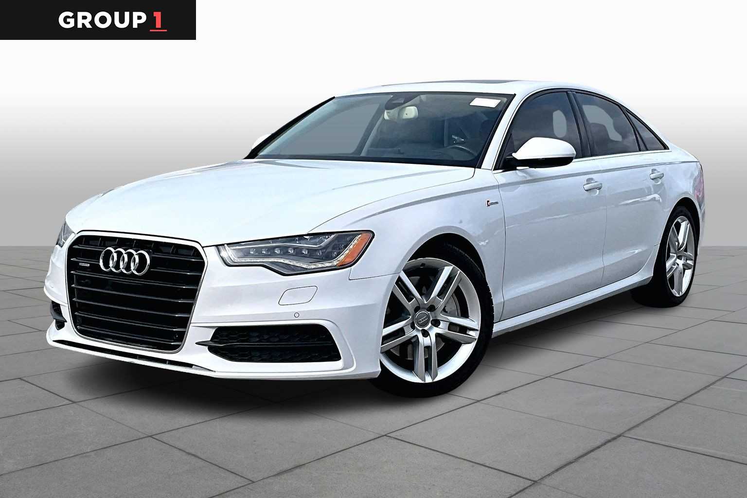 2015 Audi A6 3.0T Prestige Glacier White Metallic at AutoNation USA Katy