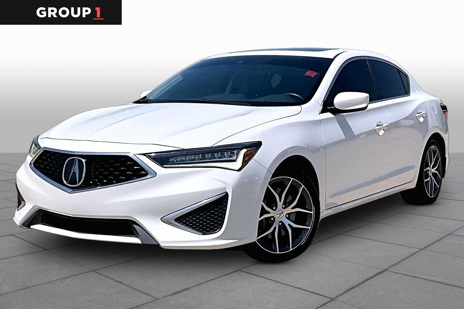 2021 Acura ILX w/Premium Package Platinum White Pearl at Group 1 Toyota Southwest