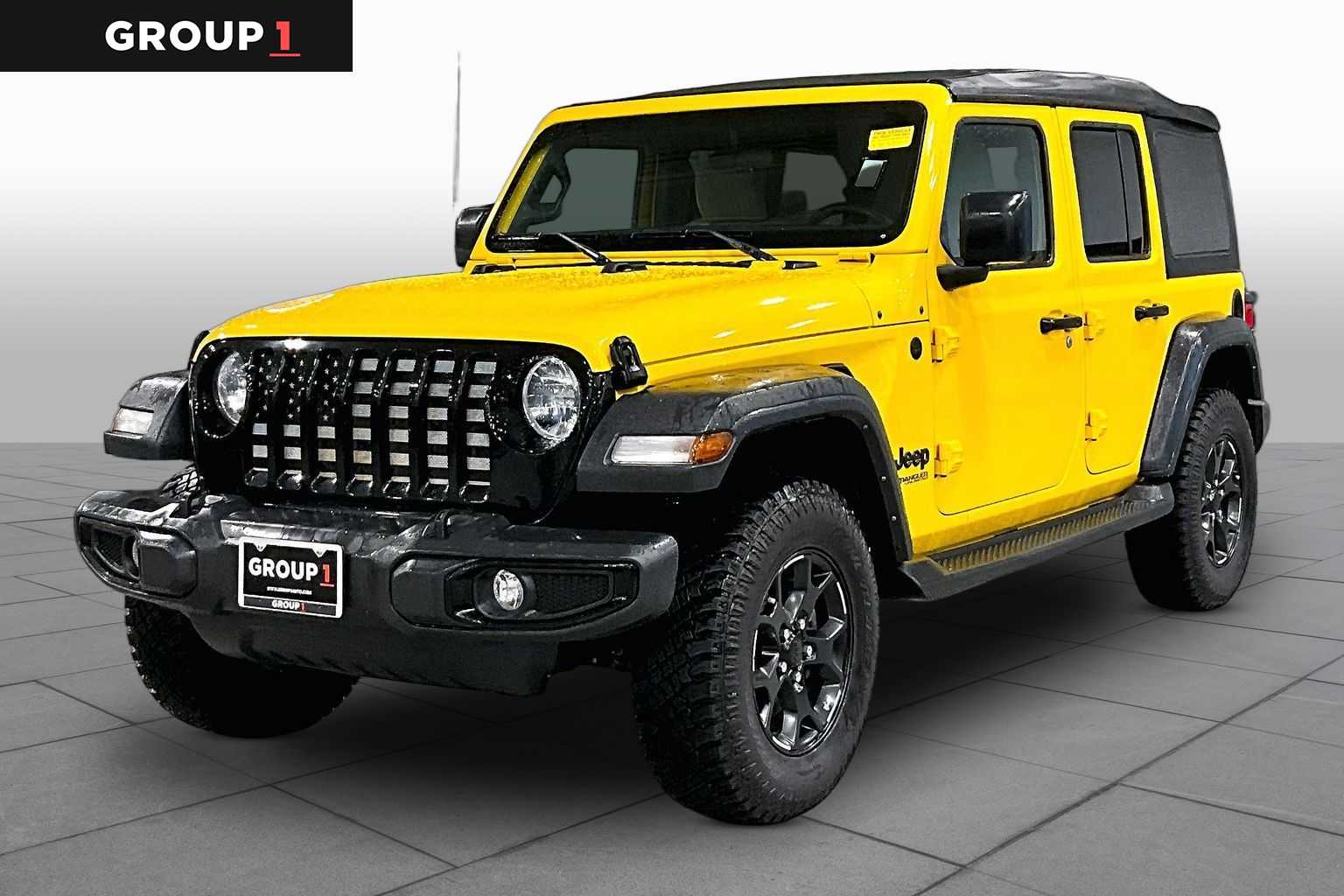 2021 Jeep Wrangler Unlimited Willys Sport Hellayella Clearcoat at Turner Chevrolet