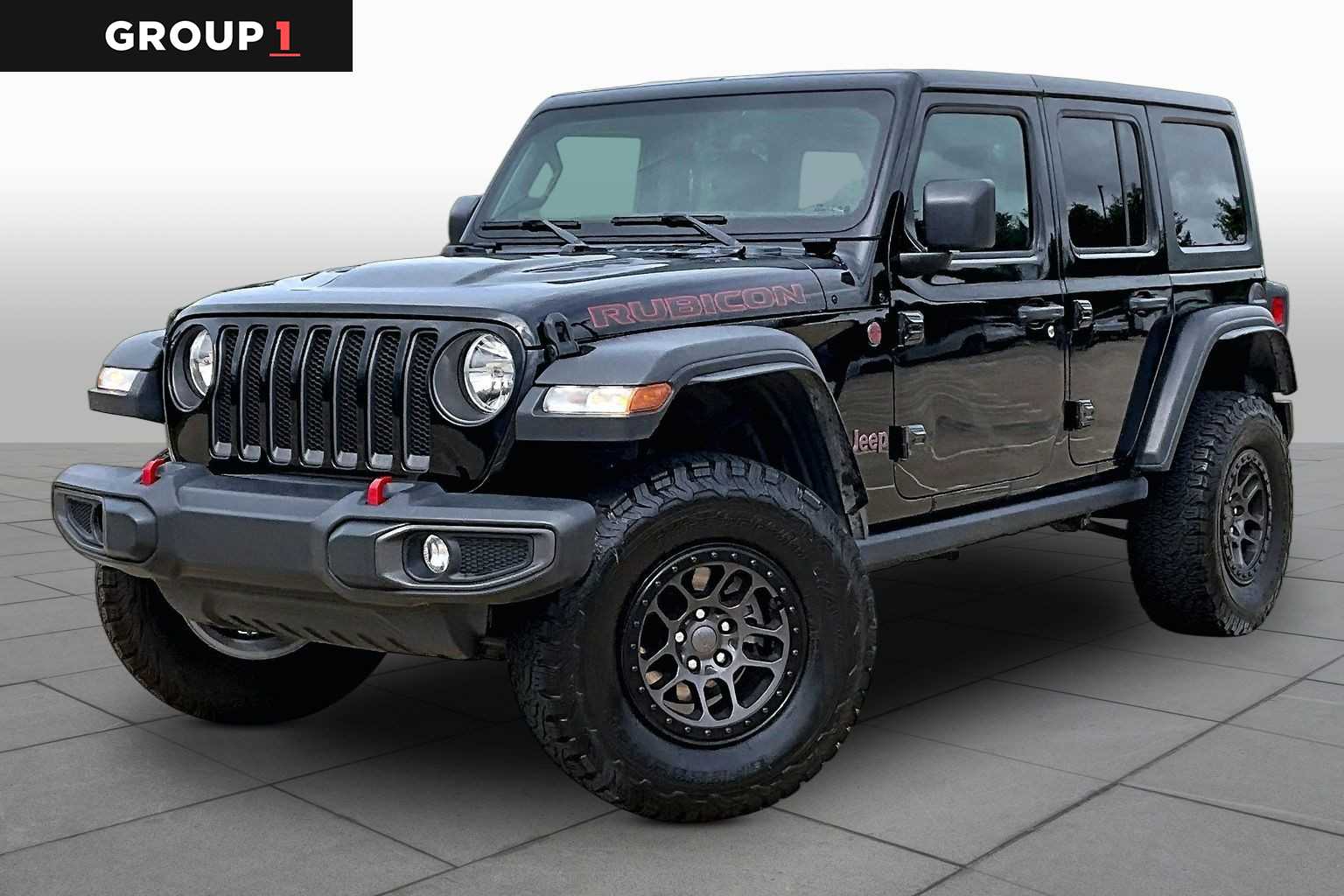 2022 Jeep Wrangler Unlimited Rubicon Black Clearcoat at Group 1 Toyota Southwest