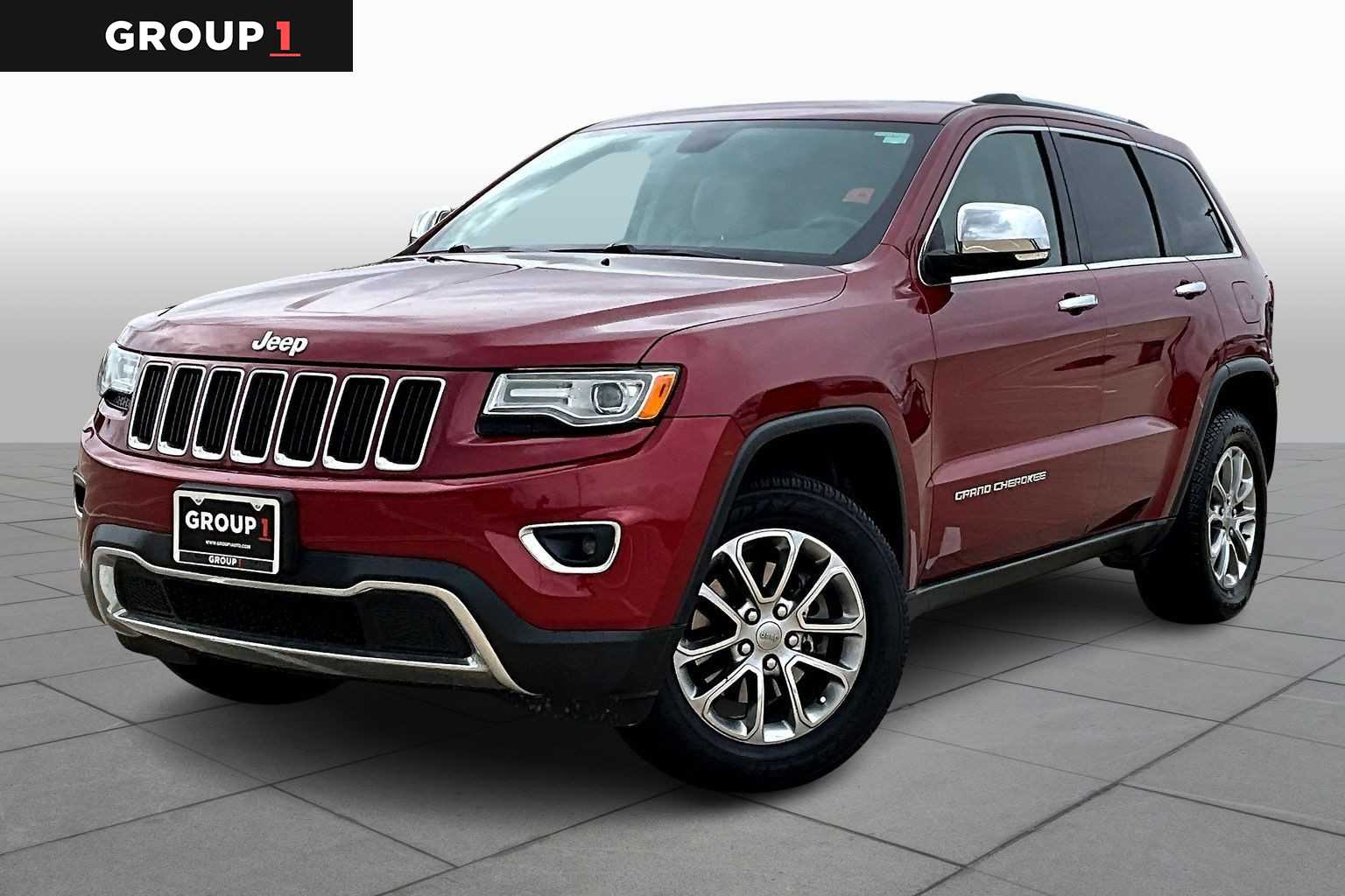 2015 Jeep Grand Cherokee Limited Deep Cherry Red Crystal Pearlcoat at Beck & Masten Kia