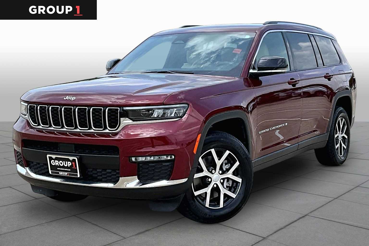 2024 Jeep Grand Cherokee L Limited Velvet Red Pearlcoat at Beck & Masten Kia