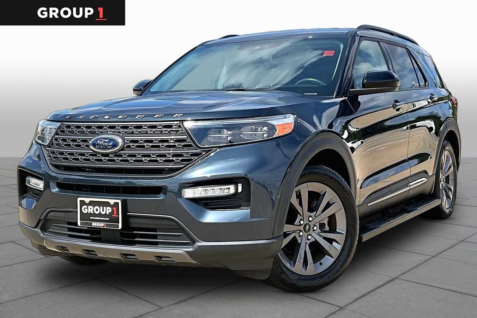 2022 Ford Explorer XLT Stone Blue Metallic at Helfman Ford