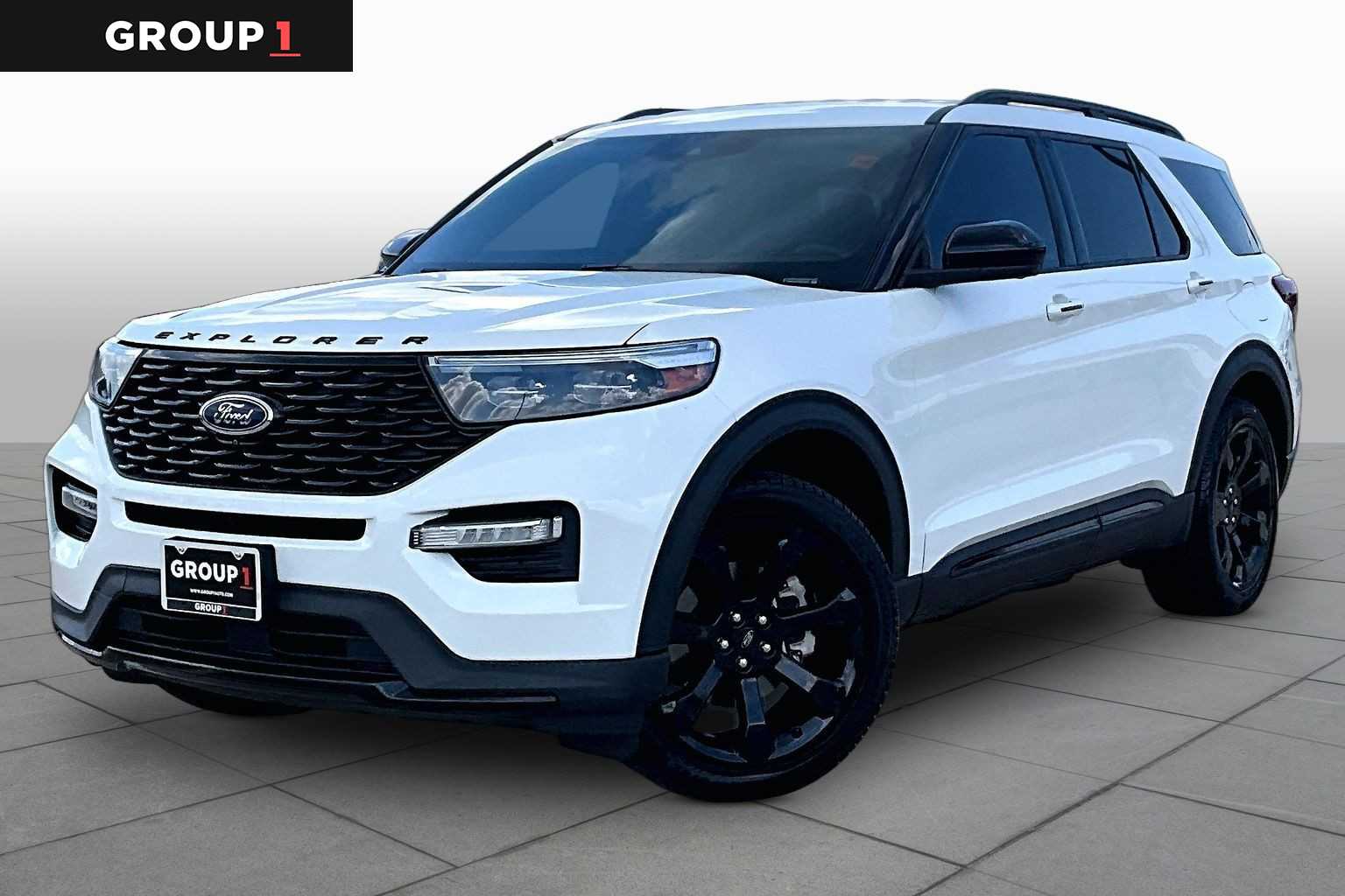 2023 Ford Explorer ST-Line Star White Metallic Tri-Coat at Lexus Southwest Houston