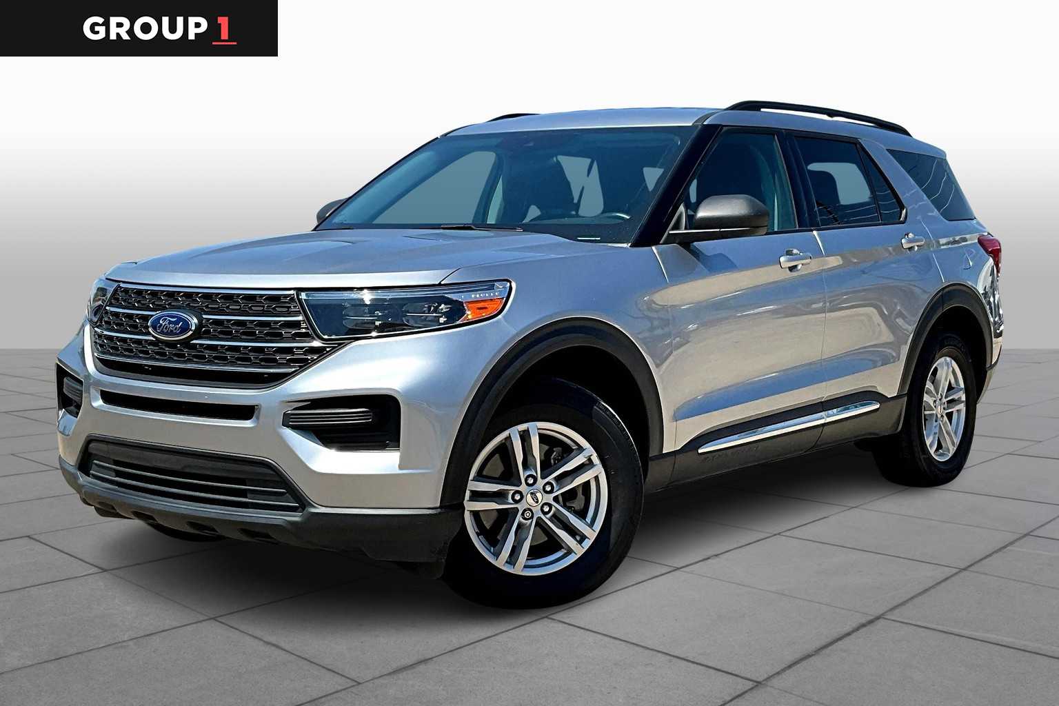 2022 Ford Explorer XLT Iconic Silver Metallic at Friendly Ford Crosby