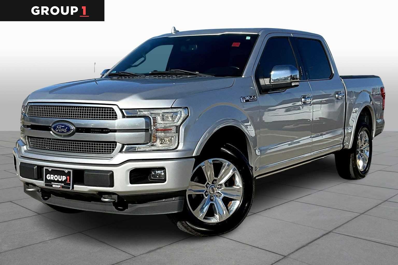 2018 Ford F-150 Platinum Ingot Silver Metallic at Mac Haik Ford