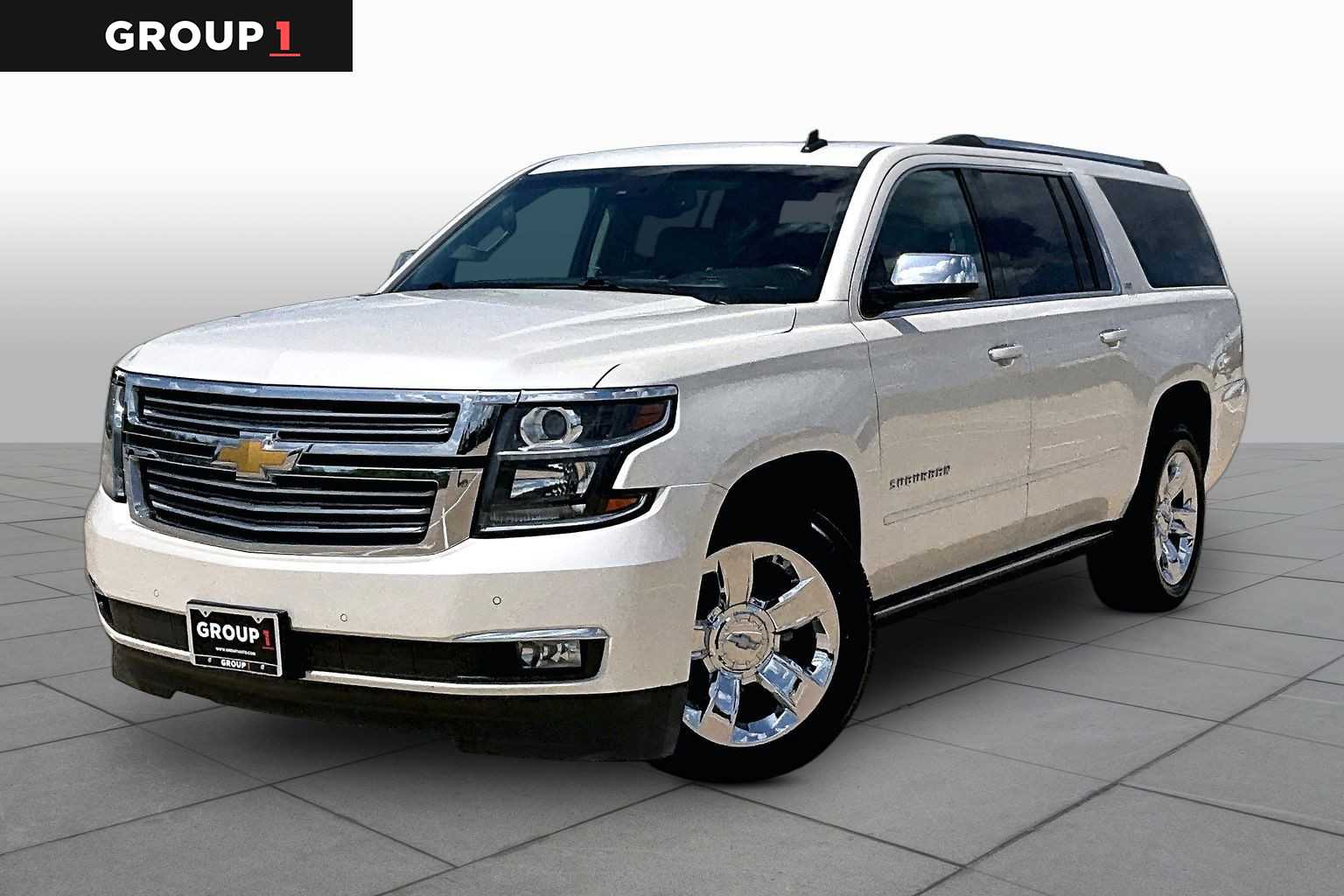 2015 Chevrolet Suburban LTZ White Diamond Tricoat at Tomball Chrysler Dodge Jeep Ram