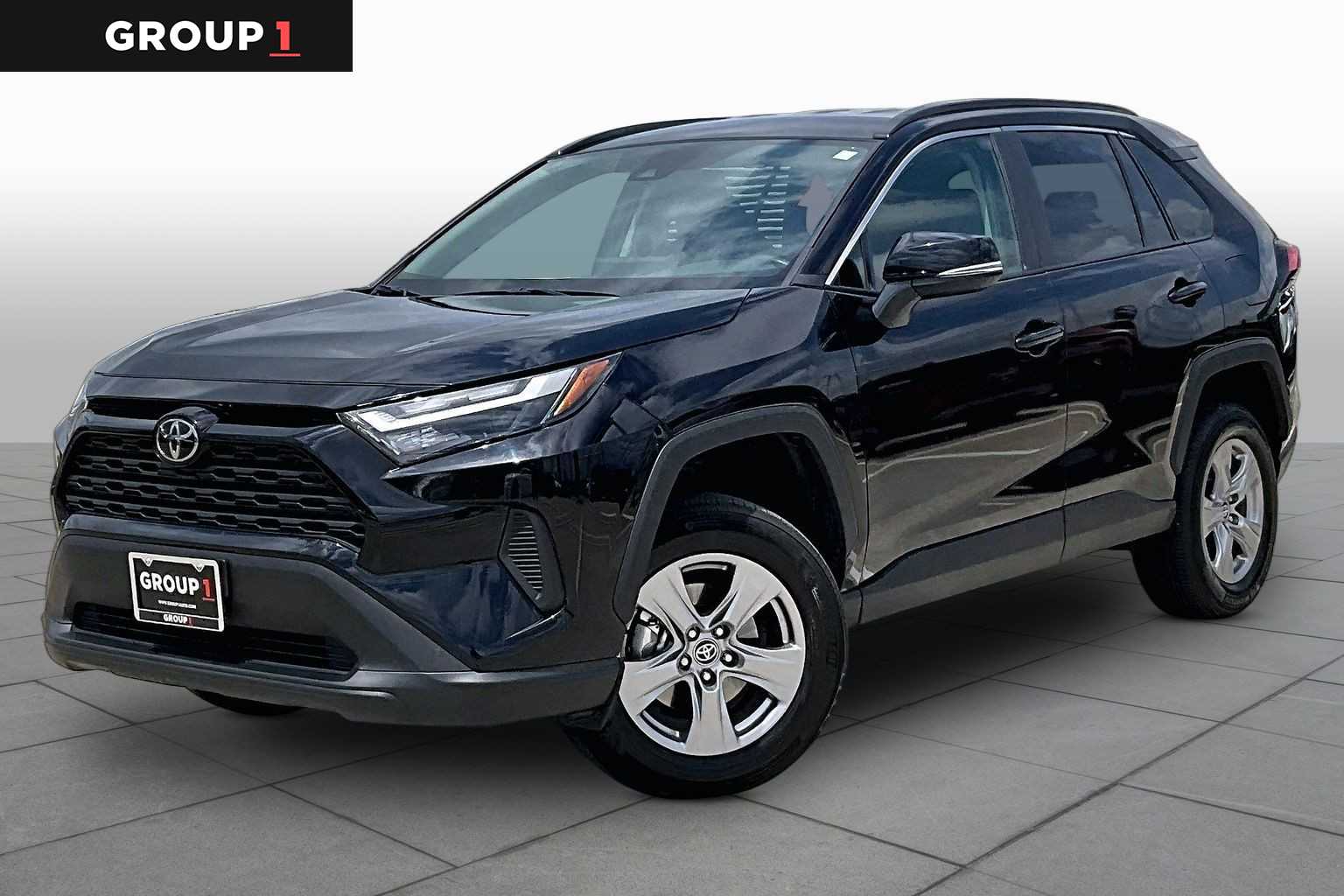 2025 Toyota RAV4 XLE Midnight Black Metallic at Group 1 Toyota Southwest