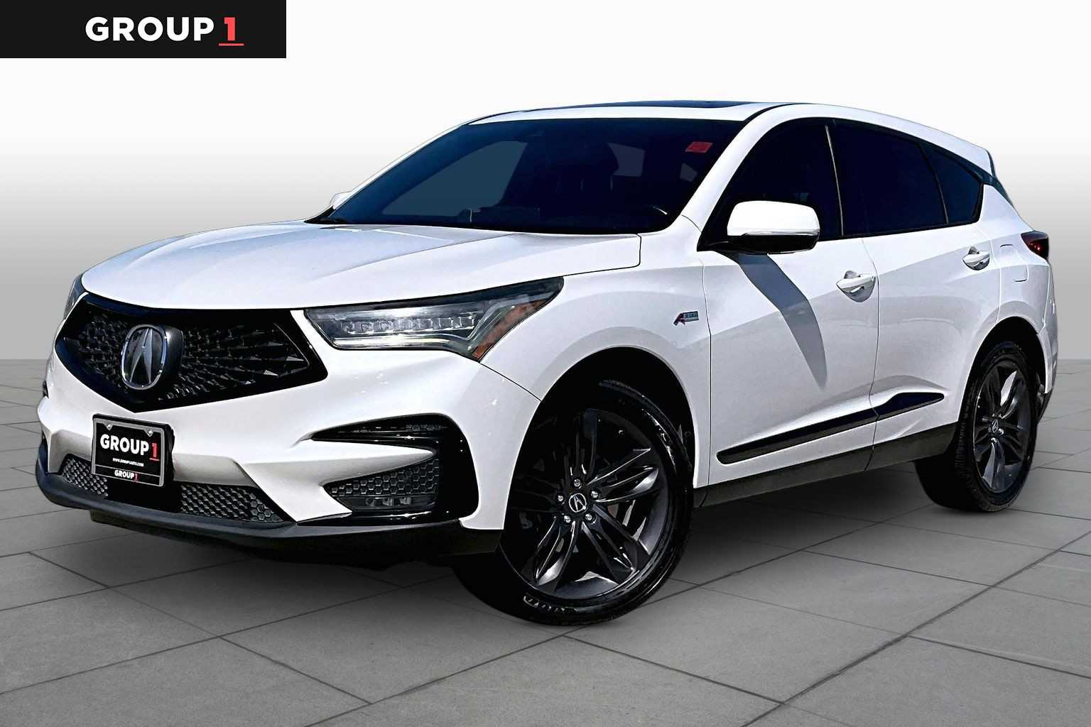 2021 Acura RDX w/A-Spec Package Platinum White Pearl at AutoNation USA Katy