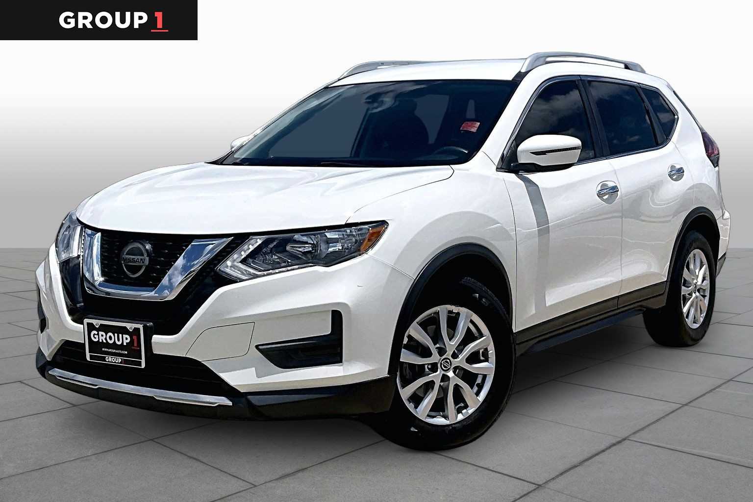 2020 Nissan Rogue S Glacier White at Sterling McCall Nissan