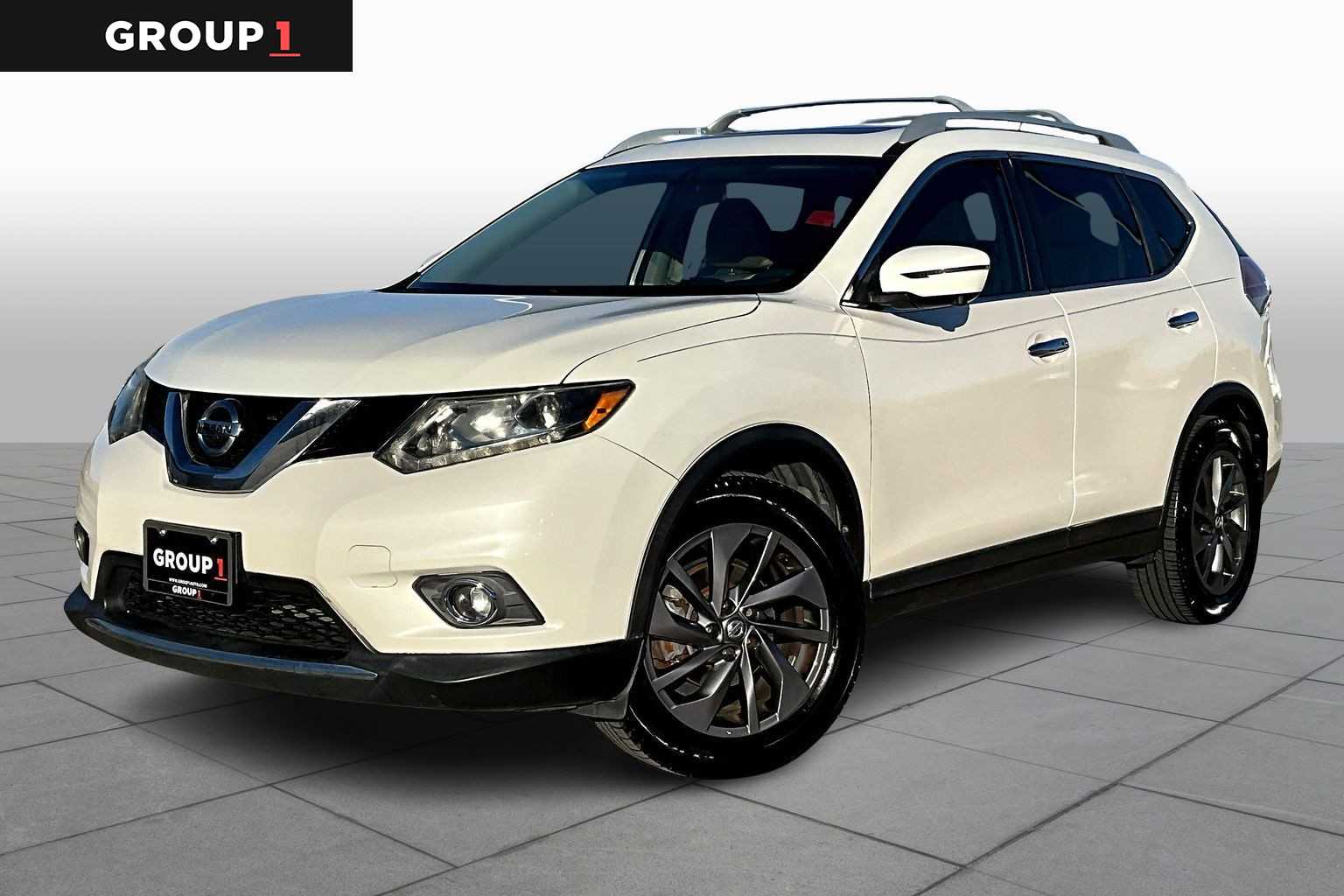 2016 Nissan Rogue SL Pearl White at HGreg Houston