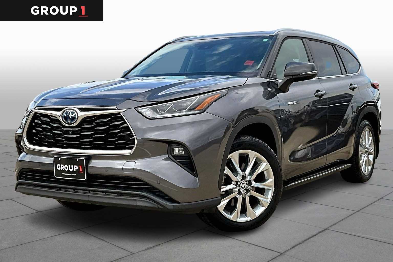 2021 Toyota Highlander Hybrid Limited Magnetic Gray Metallic at Tomball Chrysler Dodge Jeep Ram