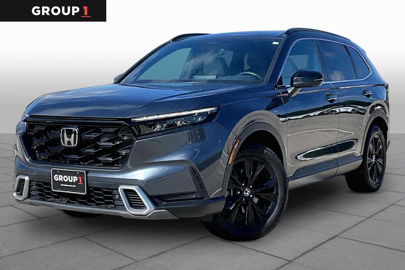 2024 Honda CR-V Hybrid Sport Touring Meteorite Gray Metallic at Honda of Clear Lake