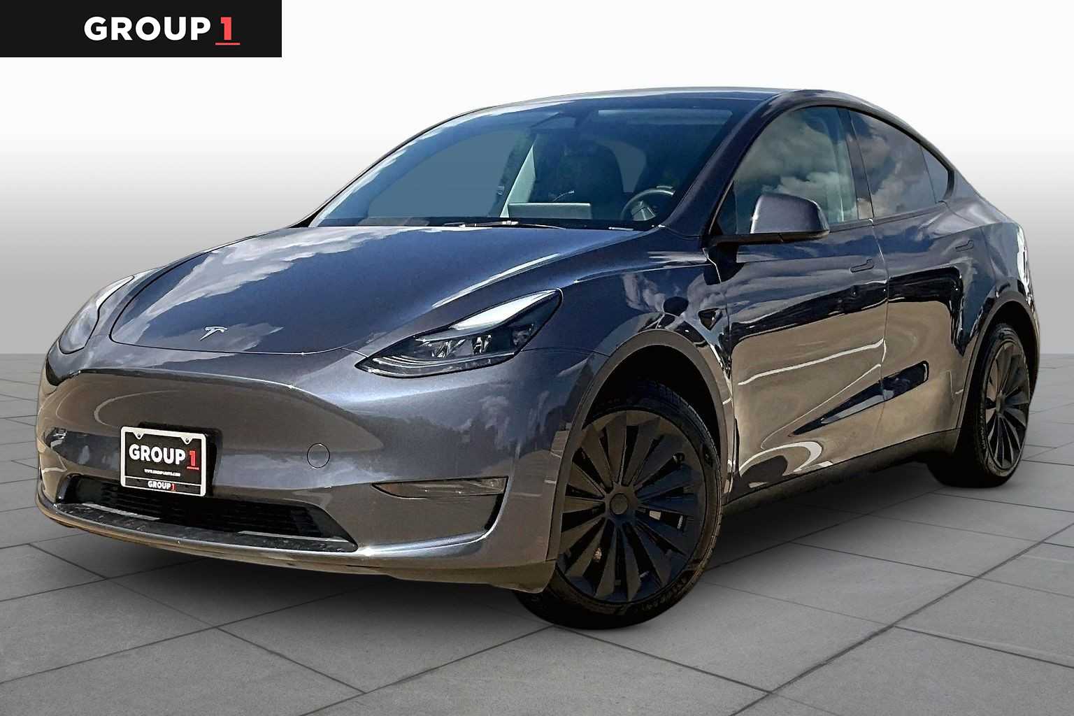 2023 Tesla Model Y Long Range Deep Blue Metallic at AutoNation USA Katy
