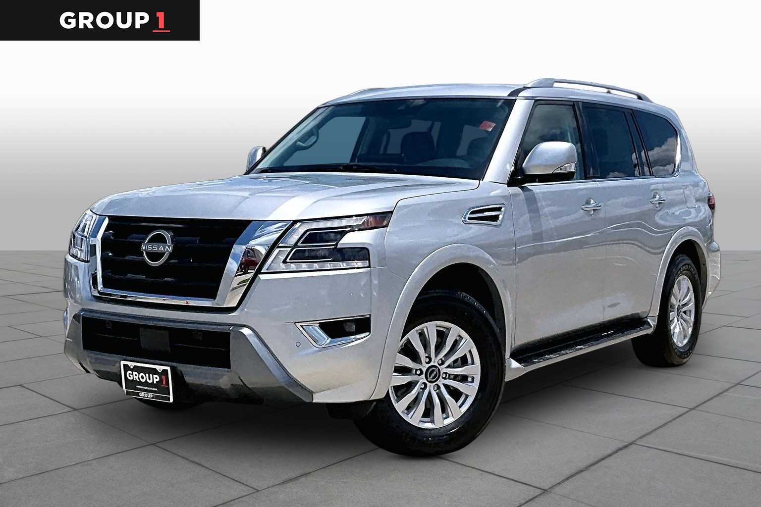 2024 Nissan Armada SV Brilliant Silver Metallic at AutoNation Chrysler Jeep Dodge Ram Spring