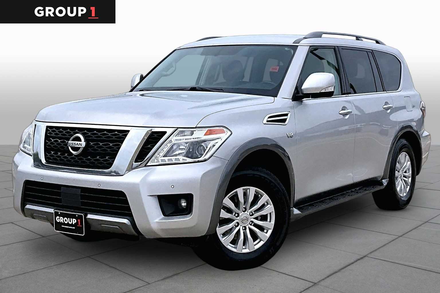 2019 Nissan Armada SV Brilliant Silver Metallic at AutoNation Chevrolet Gulf Fwy