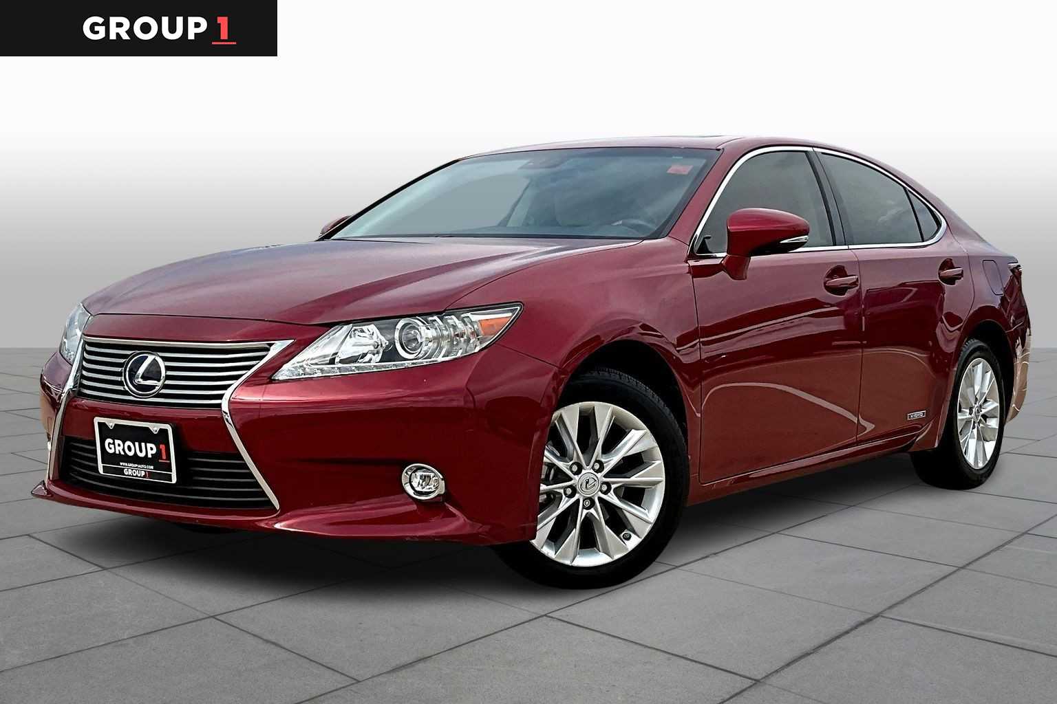 2014 Lexus ES 300h Hybrid Matador Red Mica at Sterling McCall Lexus