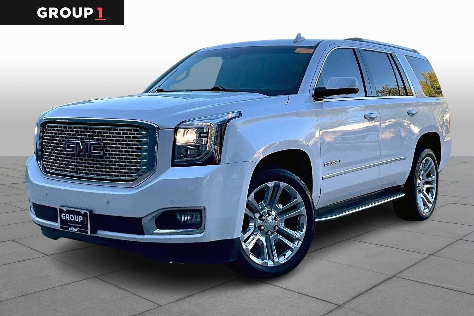 2017 GMC Yukon Denali White Frost Tricoat at Texan GMC Buick
