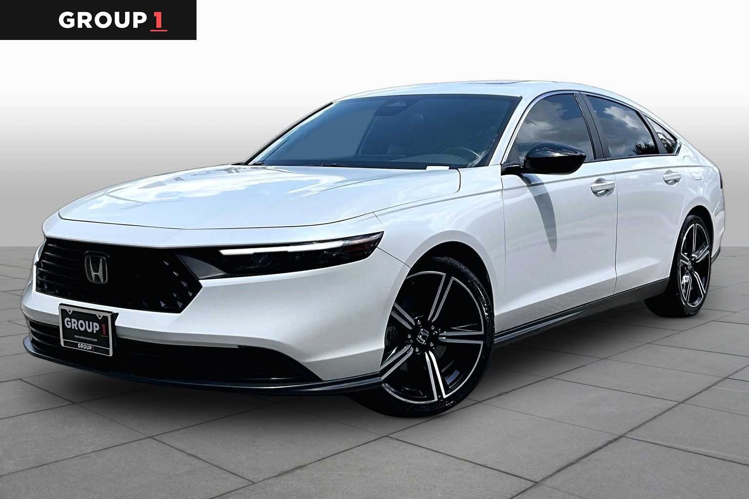 2023 Honda Accord Hybrid Sport Platinum White Pearl at Honda of Clear Lake