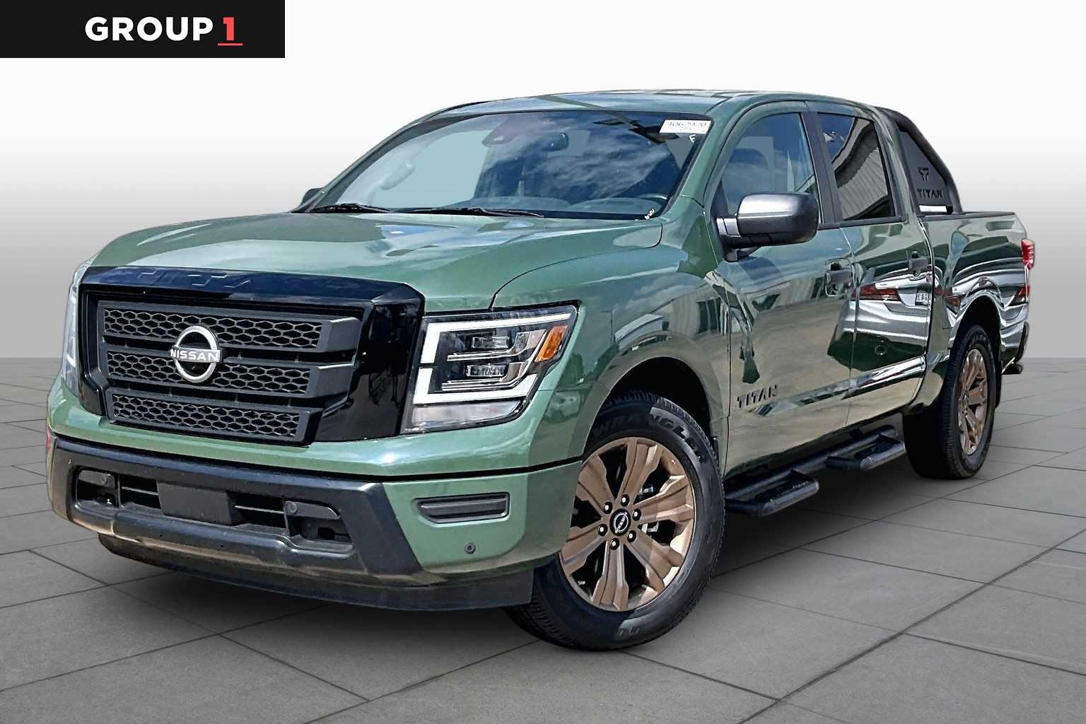 2024 Nissan Titan SV Tactical Green Metallic at Baytown Ford