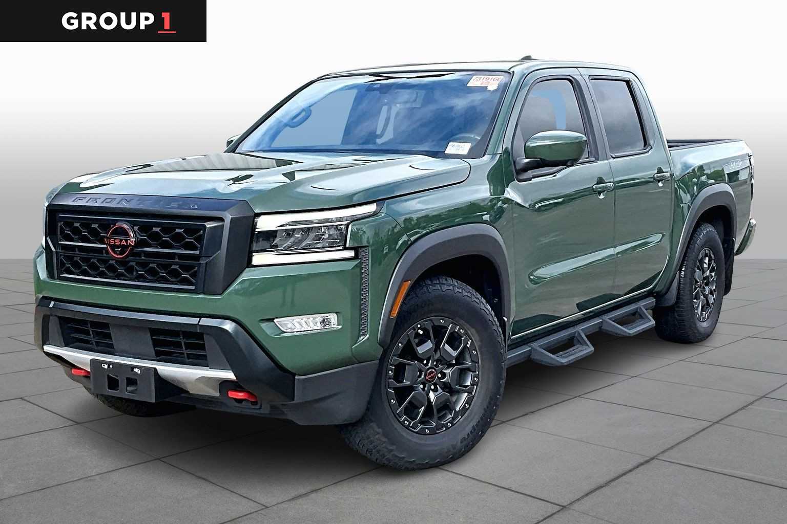 2023 Nissan Frontier PRO-X Tactical Green Metallic at Group 1 GMC Buick South