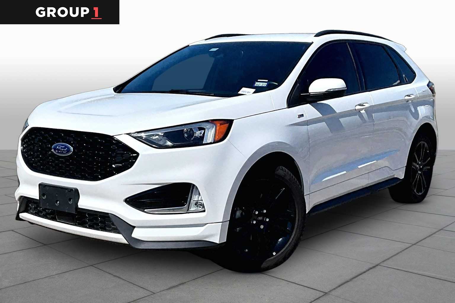 2020 Ford Edge ST Line Star White Metallic Tri-Coat at Mac Haik Ford