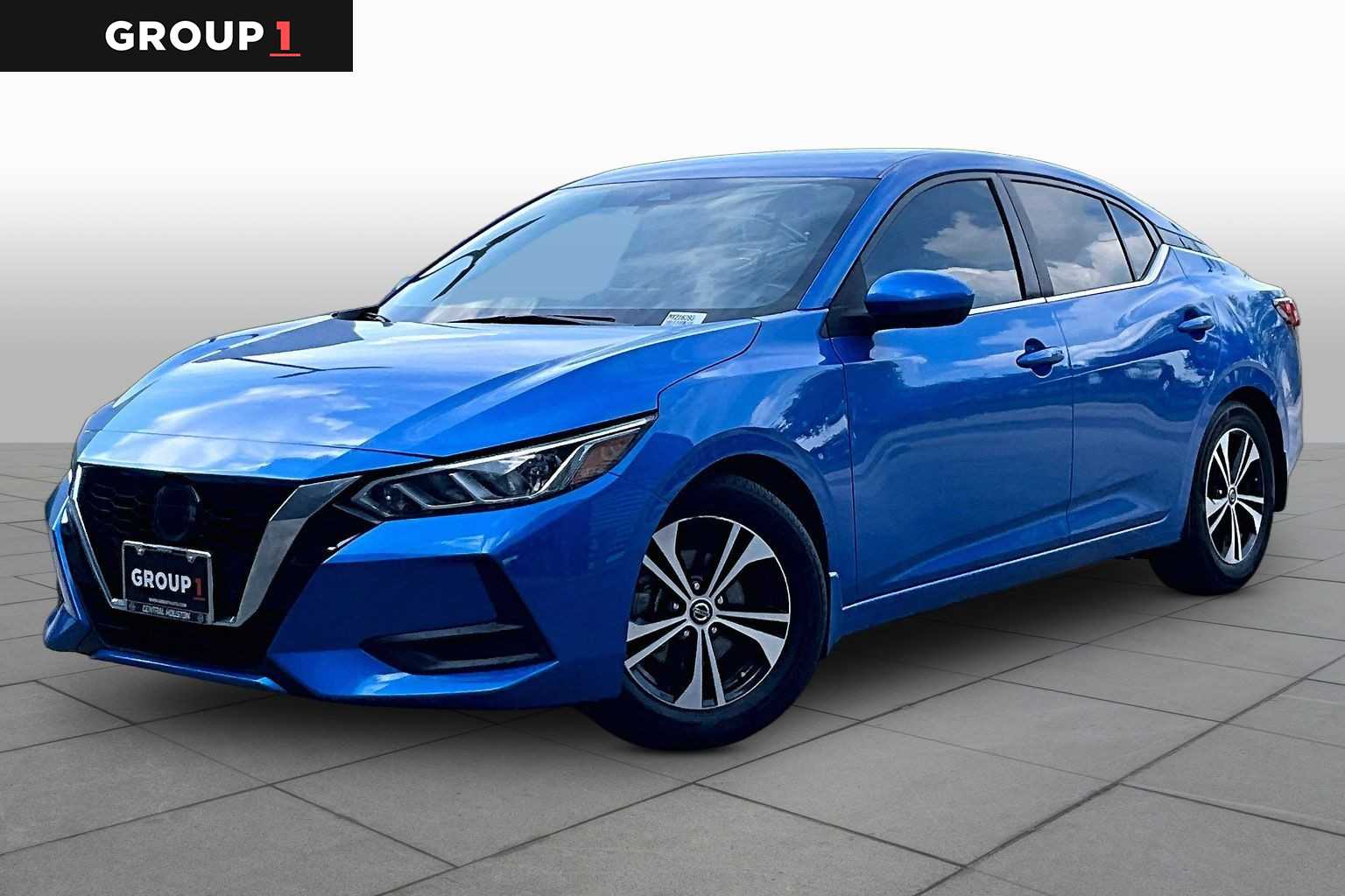 2021 Nissan Sentra SV Electric Blue Metallic at HGreg Houston
