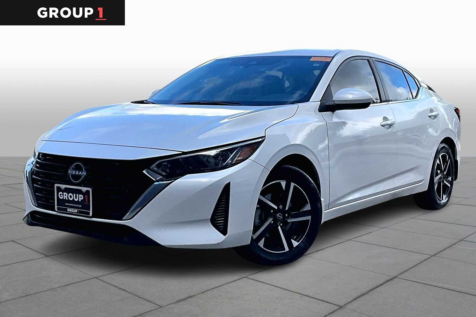 2024 Nissan Sentra SV Aspen White Tricoat at AutoNation Chrysler Jeep Dodge Ram Spring