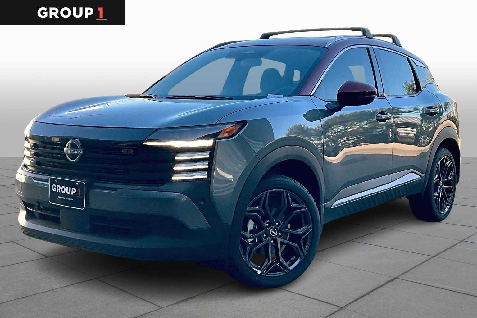 2025 Nissan Kicks SR Gun Metallic/Scarlet Ember Tintcoat at Sterling McCall Nissan