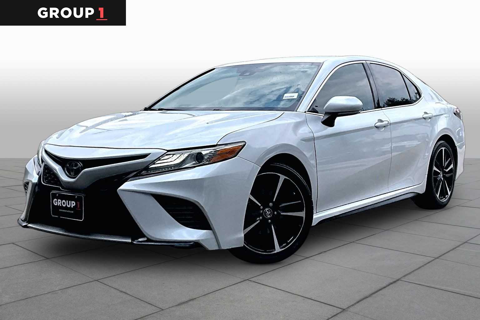 2019 Toyota Camry XSE Wind Chill Pearl at Group 1 Toyota Southwest
