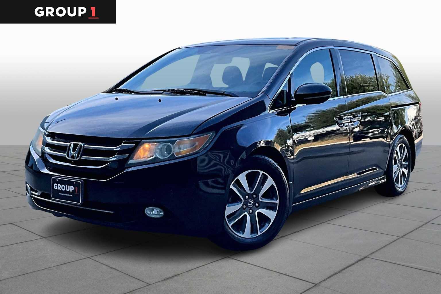 2016 Honda Odyssey Touring Crystal Black Pearl at Lexus Southwest Houston