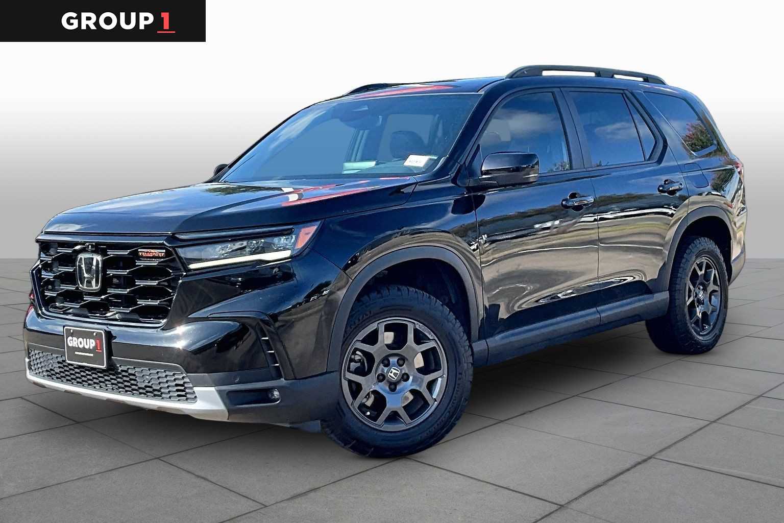 2024 Honda Pilot TrailSport Crystal Black Pearl at Group 1 Toyota Southwest