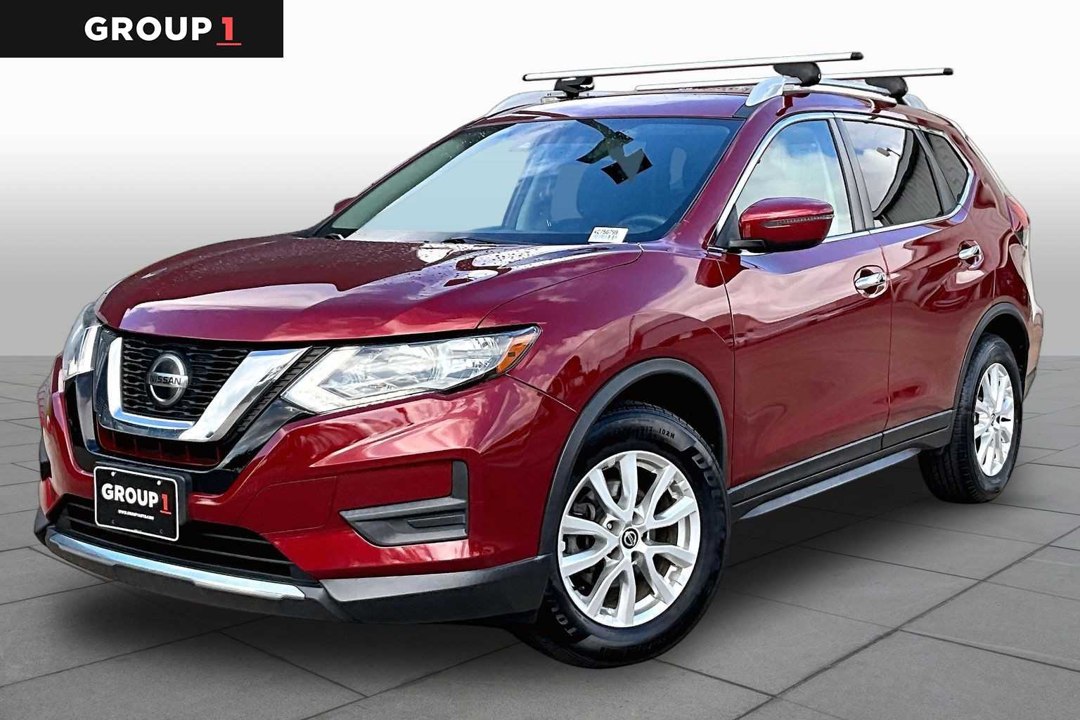 2019 Nissan Rogue SV Scarlet Ember Tintcoat at HGreg Houston