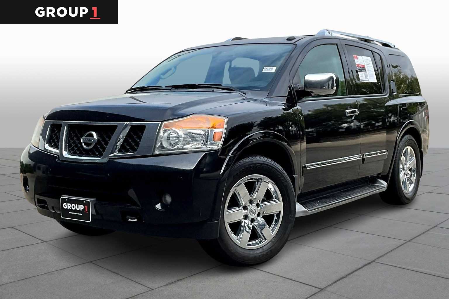 2014 Nissan Armada Platinum Galaxy Black at Sterling McCall Nissan