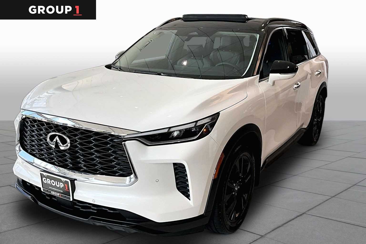 2023 INFINITI QX60 LUXE Majestic White at AutoNation USA Houston