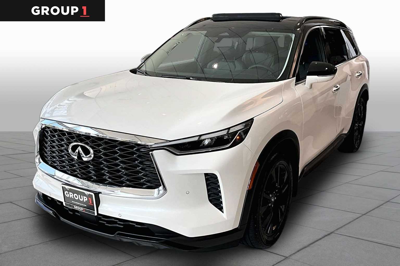 2023 INFINITI QX60 LUXE Majestic White at AutoNation USA Houston